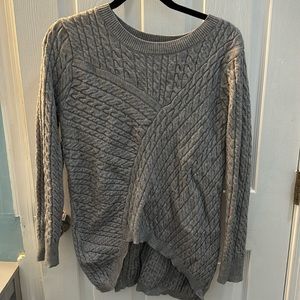 Long and soft gray sweater